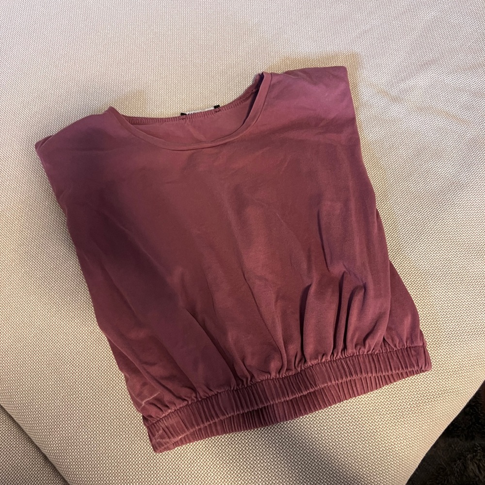 ZARA Burgundy Sleeveless Top
